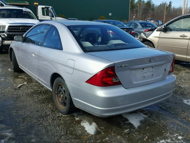 1HGEM22922L046580 - 2002 HONDA CIVIC EX SILVER photo 3