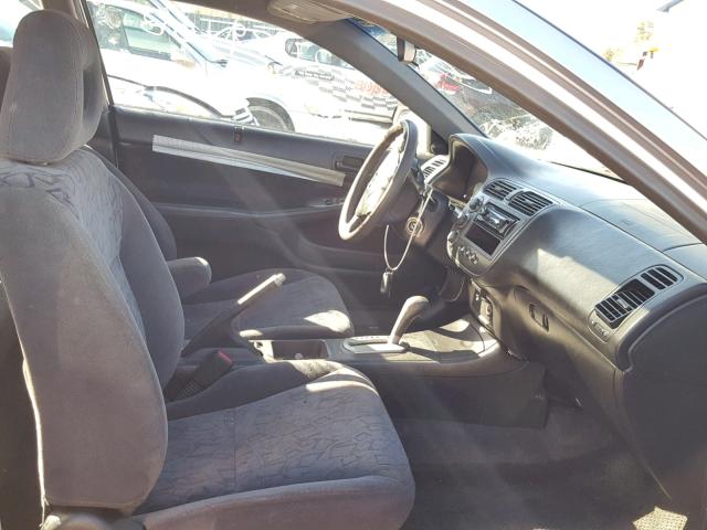 1HGEM22922L046580 - 2002 HONDA CIVIC EX ვერცხლისფერი ფოტო 5