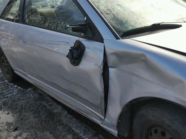 1HGEM22922L046580 - 2002 HONDA CIVIC EX ვერცხლისფერი ფოტო 9