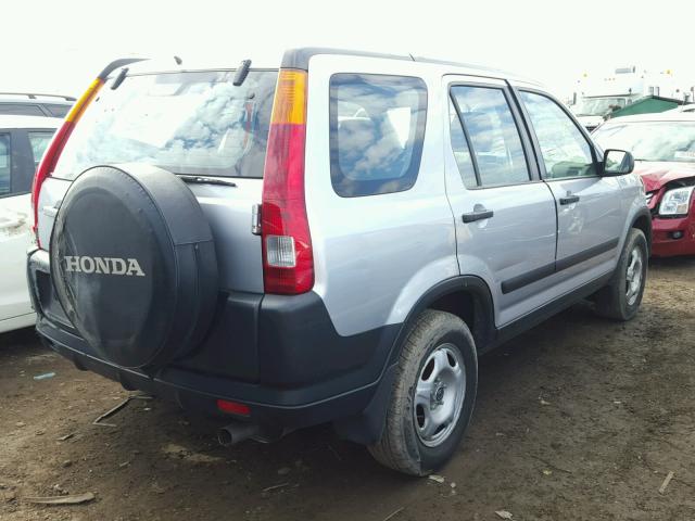 JHLRD78524C047994 - 2004 HONDA CR-V LX SILVER photo 4