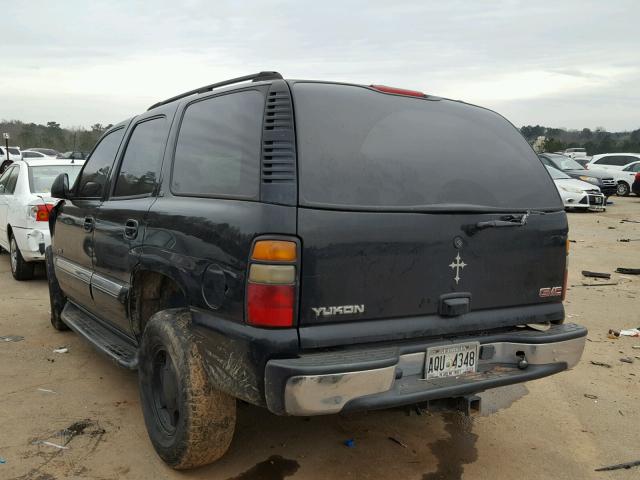 1GKEC13T15J102809 - 2005 GMC YUKON BLACK photo 3