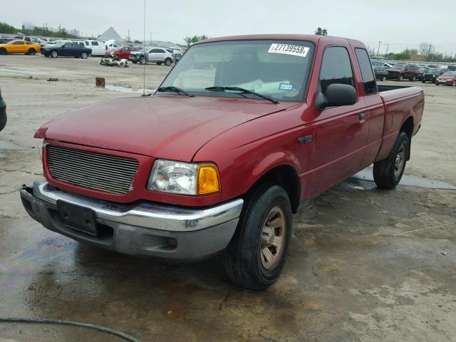 1FTYR14V33PB10315 - 2003 FORD RANGER SUP RED photo 2