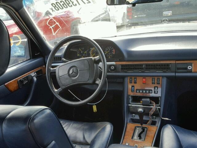 WDBCA37D8FA186344 - 1985 MERCEDES-BENZ 500 SEL BLUE photo 9