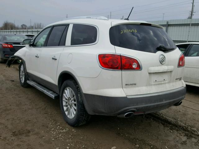 5GAER23708J266089 - 2008 BUICK ENCLAVE CX WHITE photo 3