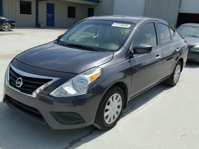 3N1CN7AP5FL891100 - 2015 NISSAN VERSA S GRAY photo 2