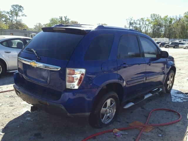 2CNDL63F866016180 - 2006 CHEVROLET EQUINOX LT BLUE photo 4