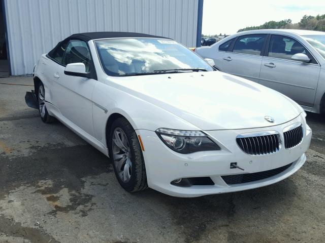 WBAEB5C50AC226072 - 2010 BMW 650 I WHITE photo 1