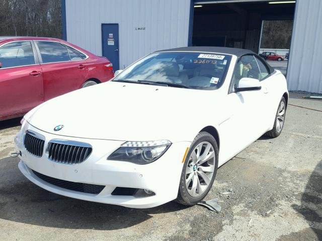 WBAEB5C50AC226072 - 2010 BMW 650 I WHITE photo 2