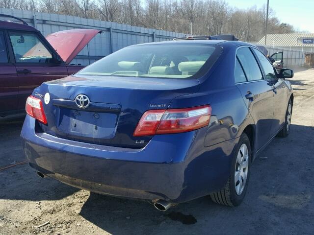 4T1BK46KX7U034982 - 2007 TOYOTA CAMRY NEW BLUE photo 4