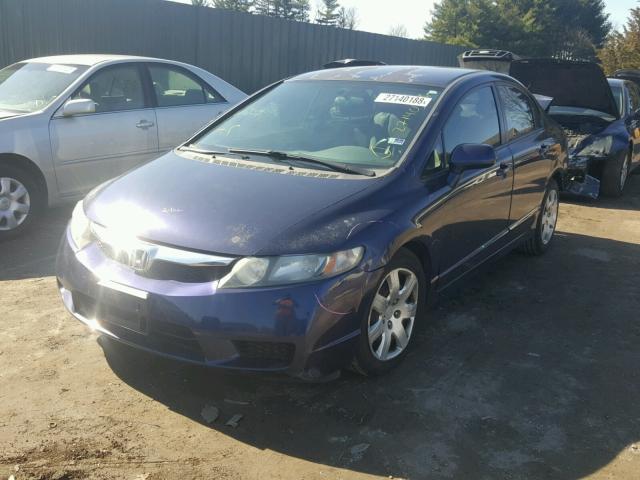 2HGFA1F57AH533509 - 2010 HONDA CIVIC LX BLUE photo 2