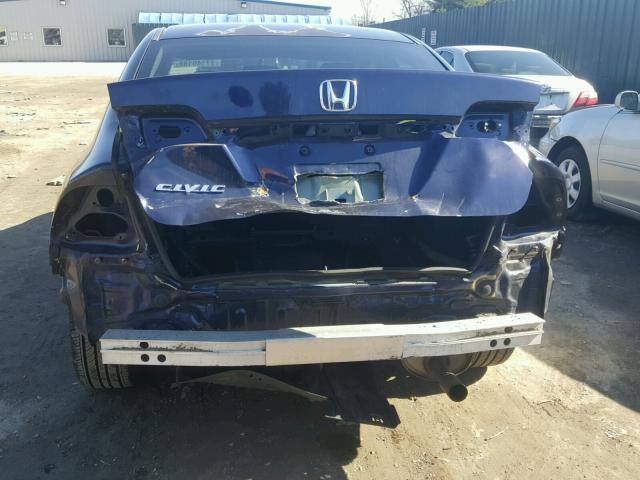 2HGFA1F57AH533509 - 2010 HONDA CIVIC LX BLUE photo 9