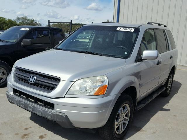 2HKYF184X4H547381 - 2004 HONDA PILOT EX SILVER photo 2