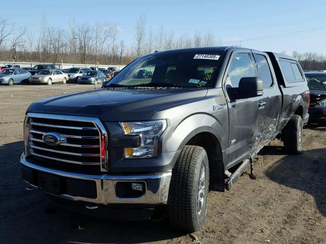 1FTFX1EG9FFA27513 - 2015 FORD F150 SUPER GRAY photo 2