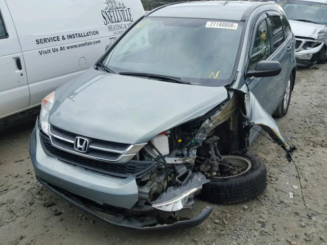 5J6RE3H46BL032058 - 2011 HONDA CR-V SE GREEN photo 2