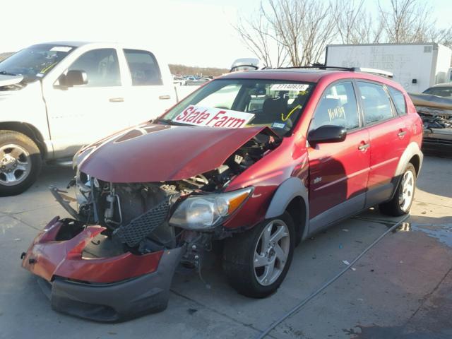 5Y2SL62833Z400723 - 2003 PONTIAC VIBE RED photo 2