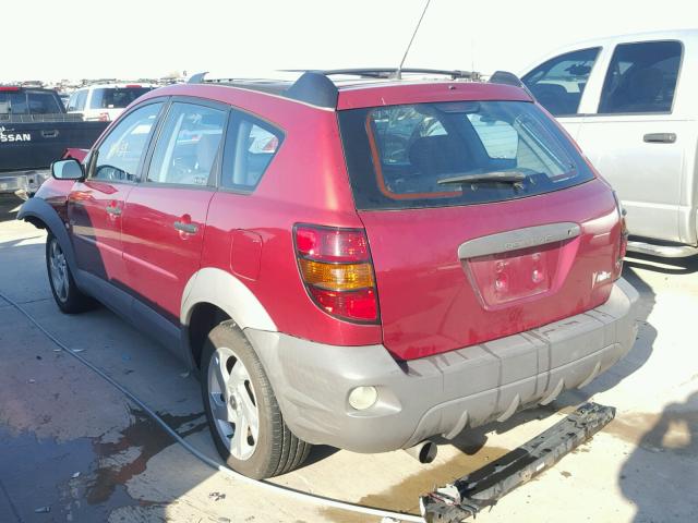 5Y2SL62833Z400723 - 2003 PONTIAC VIBE RED photo 3