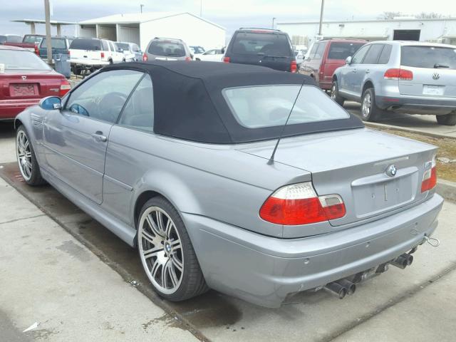 WBSBR93444PK05294 - 2004 BMW M3 GRAY photo 3