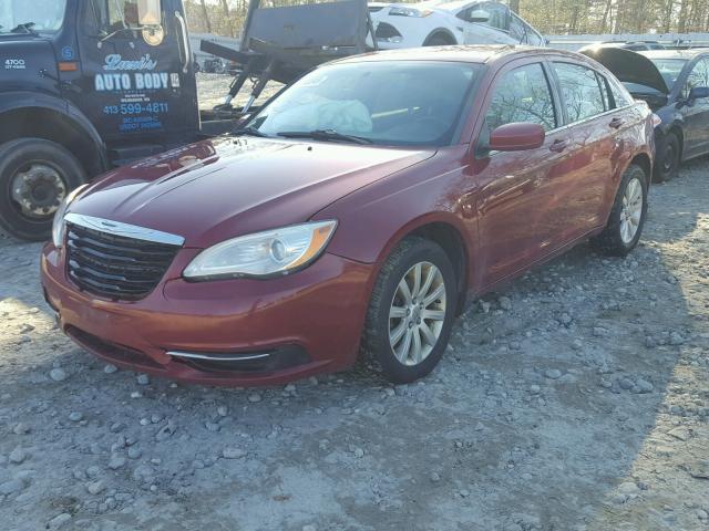 1C3CCBBB4DN579439 - 2013 CHRYSLER 200 TOURIN RED photo 2