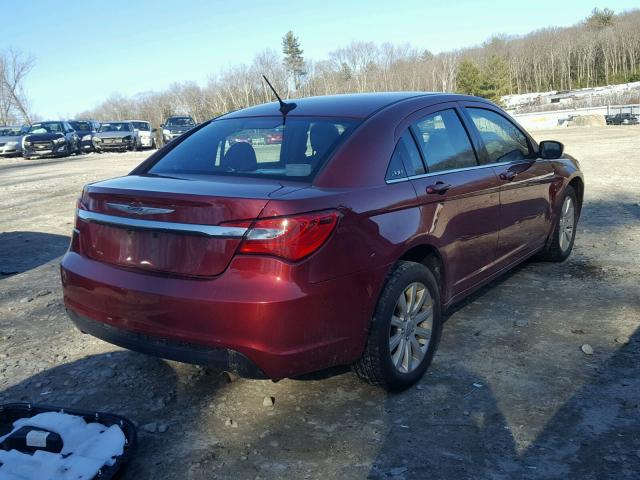 1C3CCBBB4DN579439 - 2013 CHRYSLER 200 TOURIN RED photo 4