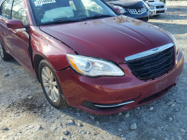 1C3CCBBB4DN579439 - 2013 CHRYSLER 200 TOURIN RED photo 9