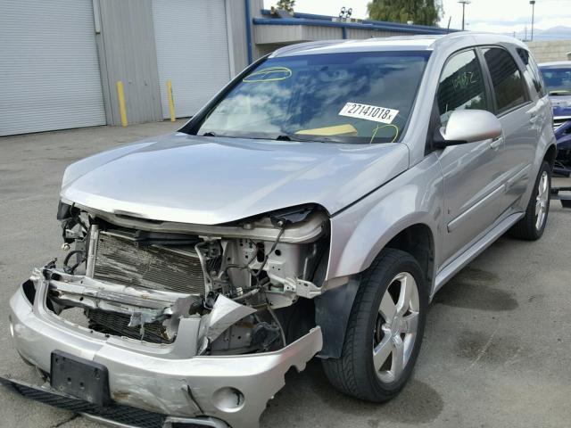 2CNDL037886314740 - 2008 CHEVROLET EQUINOX SP SILVER photo 2