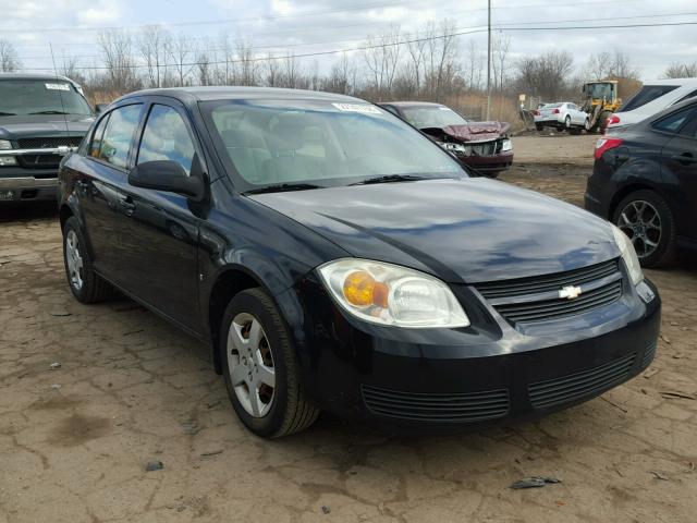 1G1AL55F377363599 - 2007 CHEVROLET COBALT LT BLACK photo 1