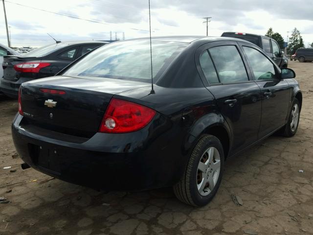 1G1AL55F377363599 - 2007 CHEVROLET COBALT LT BLACK photo 4