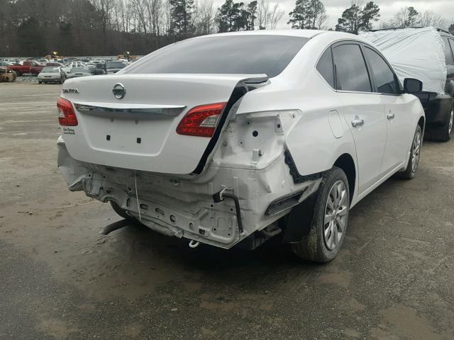 3N1AB7AP6FY284965 - 2015 NISSAN SENTRA S WHITE photo 4