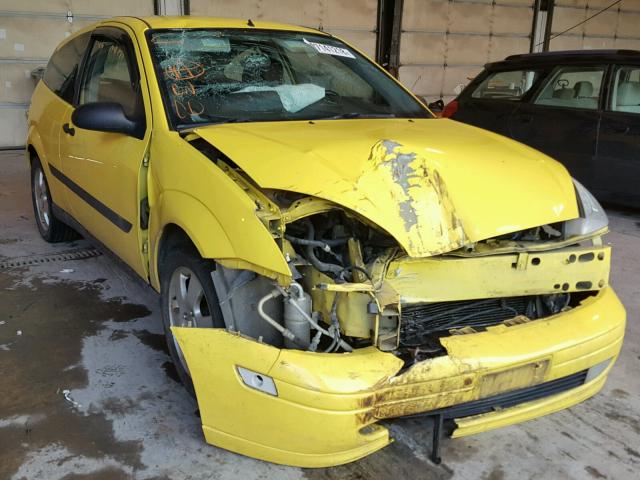 3FAFP313X2R158080 - 2002 FORD FOCUS ZX3 YELLOW photo 1