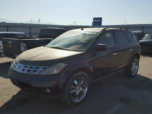 JN8AZ08T43W113559 - 2003 NISSAN MURANO SL BLACK photo 2