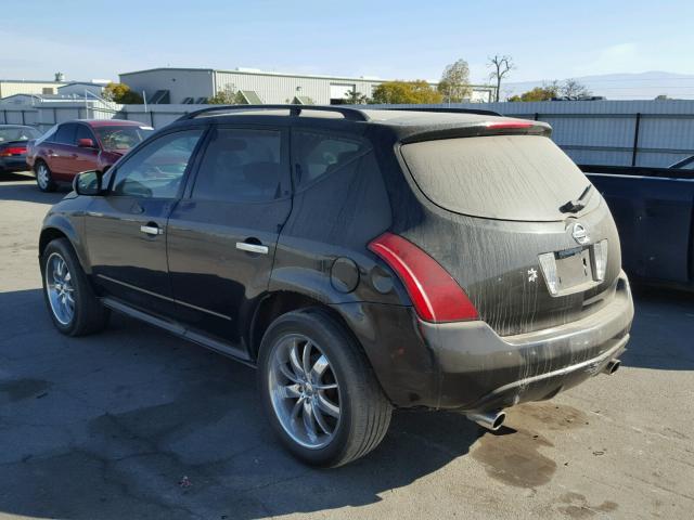 JN8AZ08T43W113559 - 2003 NISSAN MURANO SL BLACK photo 3