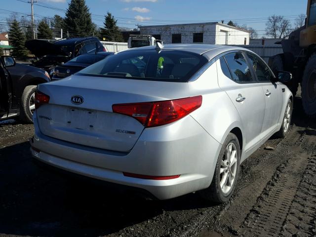 KNAGN4A61B5144072 - 2011 KIA OPTIMA EX SILVER photo 4