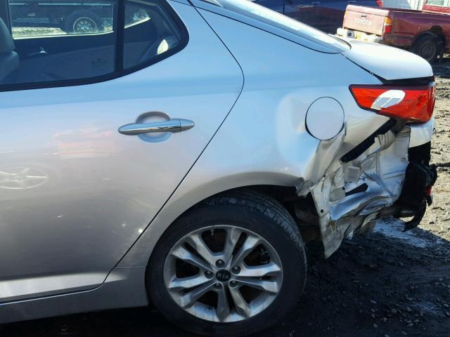 KNAGN4A61B5144072 - 2011 KIA OPTIMA EX SILVER photo 9