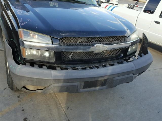 3GNEK13T93G105137 - 2003 CHEVROLET AVALANCHE BLACK photo 9