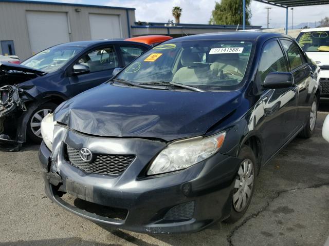 JTDBU4EE2AJ087842 - 2010 TOYOTA COROLLA BA BLACK photo 2