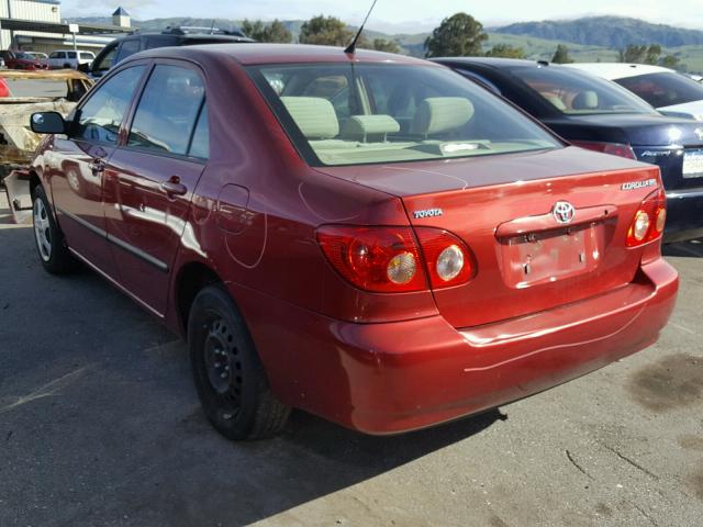 1NXBR32E68Z981556 - 2008 TOYOTA COROLLA CE RED photo 3