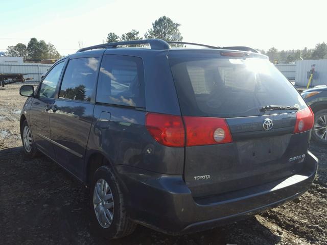 5TDZK23C67S025494 - 2007 TOYOTA SIENNA CE GRAY photo 3