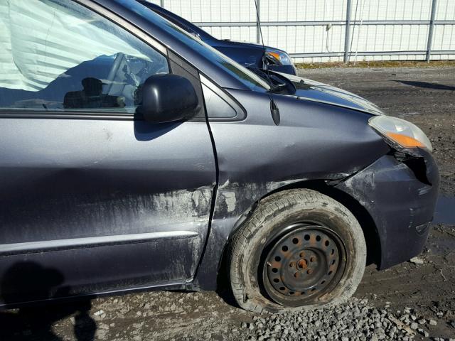 5TDZK23C67S025494 - 2007 TOYOTA SIENNA CE GRAY photo 9