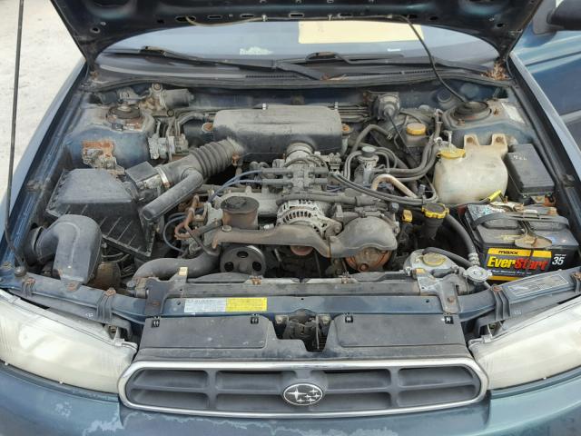 4S3BK4350W7308559 - 1998 SUBARU LEGACY L GREEN photo 7