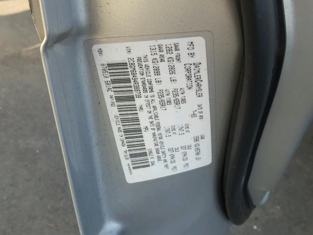 2C8GM68494R388739 - 2004 CHRYSLER PACIFICA SILVER photo 10