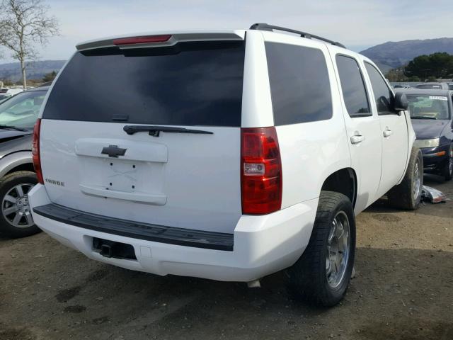 1GNUKAE06AR234030 - 2010 CHEVROLET TAHOE K150 WHITE photo 4