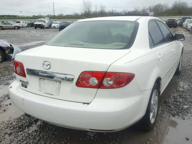 1YVFP80D135M04126 - 2003 MAZDA 6 S WHITE photo 4