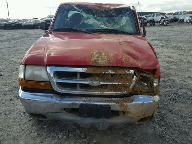 1FTYR10CXXPB87970 - 1999 FORD RANGER RED photo 9