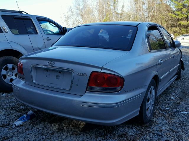 KMHWF25S74A033006 - 2004 HYUNDAI SONATA GL GRAY photo 4