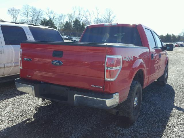 1FTFW1EF2EKE45122 - 2014 FORD F150 SUPER RED photo 4