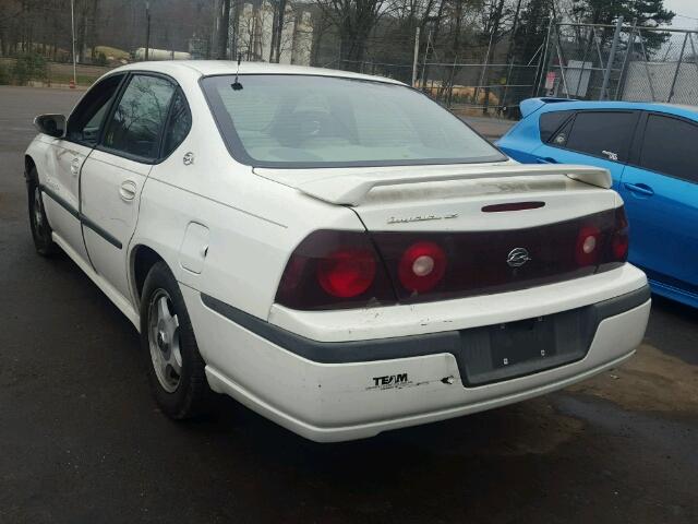 2G1WH55K729290345 - 2002 CHEVROLET IMPALA LS WHITE photo 3