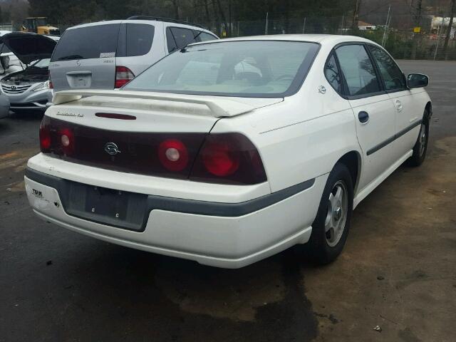 2G1WH55K729290345 - 2002 CHEVROLET IMPALA LS WHITE photo 4