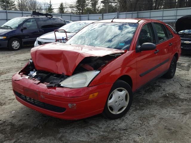 1FAFP33P41W210055 - 2001 FORD FOCUS LX RED photo 2