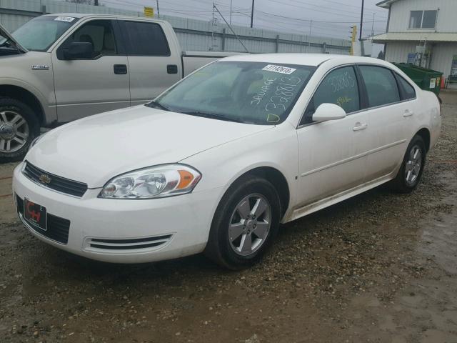 2G1WT57N291316882 - 2009 CHEVROLET IMPALA 1LT WHITE photo 2