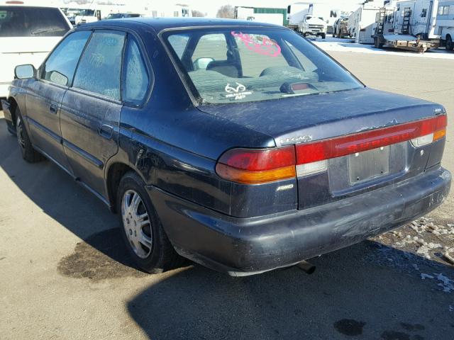 4S3BD4355W7210458 - 1998 SUBARU LEGACY L BLUE photo 3